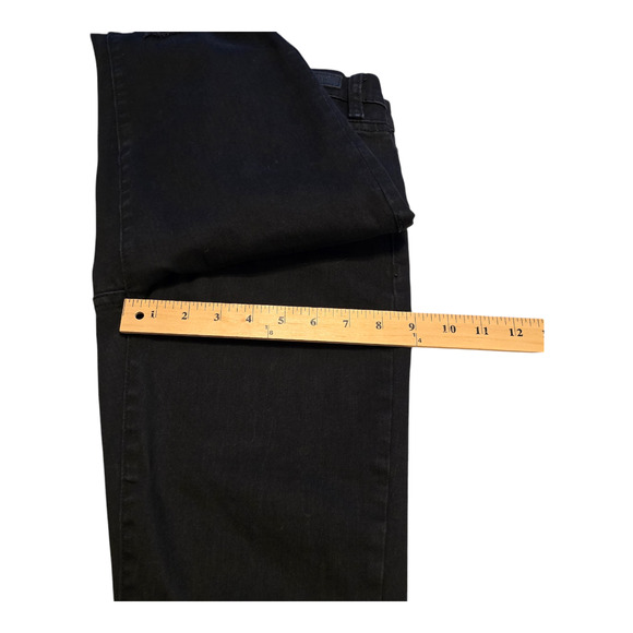 Blank NYC Jeans Womens 28 Black Intro Skinny Distressed Raw Hem Grunge Chic Y2K - Picture 10 of 13